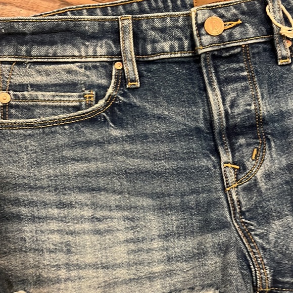 NWT Porter Blue Emma Cutoff shorts size 28 - Picture 2 of 7